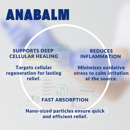 Anabalm Medical – Hemorrhoid, Fissure, Proctalgia Suppositories