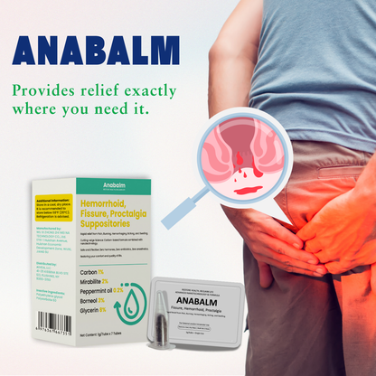 Anabalm Medical – Hemorrhoid, Fissure, Proctalgia Suppositories