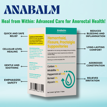 Anabalm Medical – Hemorrhoid, Fissure, Proctalgia Suppositories