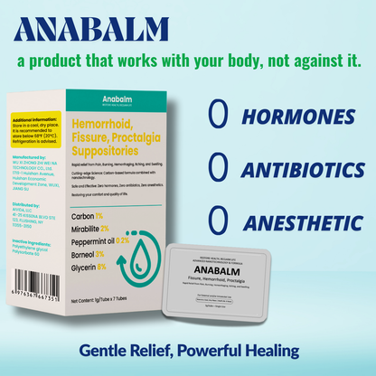 Anabalm Medical – Hemorrhoid, Fissure, Proctalgia Suppositories