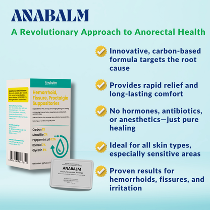 Anabalm Medical – Hemorrhoid, Fissure, Proctalgia Suppositories